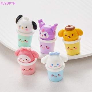 Flyup จี้เรซิ่น รูปการ์ตูนสัตว์น่ารัก สามมิติ สีมาการอง แฮนด์เมด DIY สําหรับห้อยโทรศัพท์มือถือ