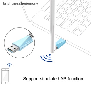 Bgth MW150UH ดองเกิลรับส่งสัญญาณ การ์ดเครือข่ายไร้สาย WiFi USB 2.4GHz ขนาดเล็ก พร้อมเสาอากาศภายนอก สําหรับ Windo Vary