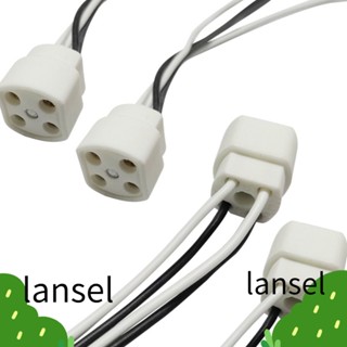 Lansel ฐานซ็อกเก็ตโคมไฟเซรามิค 4-Pin G10Q FC8T9/DL 4 ชิ้น