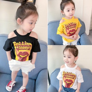 ❤พร้อมส่ง❤เด็กหญิง เสื้อยืดแขนสั้น เสื้อเด็กผู้หญิง แฟชั่นฤดูร้อน อายุ 1-10 ขวบ