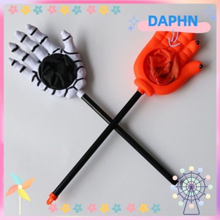 Daphs ถุงขนม รูปกระดูก ฟักทอง สีขาว พร็อพปาร์ตี้ฮาโลวีน สําหรับเด็ก และผู้ใหญ่