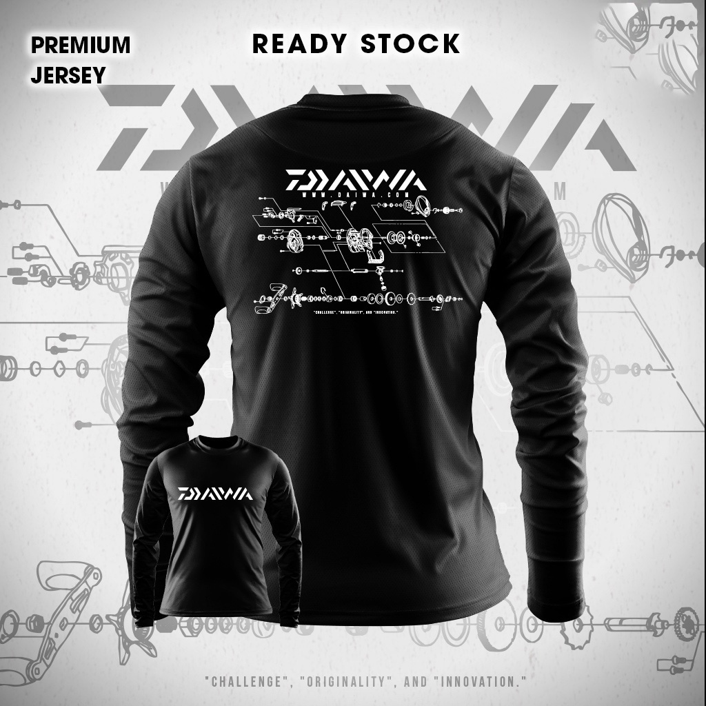 [พร้อมส่ง] เสื้อยืด พิมพ์ลาย Baju Pancing Daiwa Reel Gewang Mancing Anglers สําหรับผู้ชาย และผู้หญิง