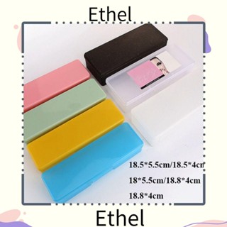 Ethel1 กล่องพลาสติกใส ทรงสี่เหลี่ยม กันฝุ่น อเนกประสงค์ 7 แบบ สําหรับเก็บปากกา เครื่องประดับ