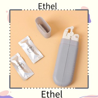 Ethel1 ราวตากผ้า ไม้แขวนเสื้อ แบบพกพา พับได้ สําหรับเดินทาง ธุรกิจ