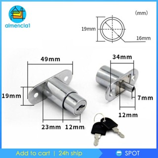 [Almencla1] อุปกรณ์ล็อคประตู หน้าต่างบานเลื่อน พร้อมกุญแจ สําหรับตู้เสื้อผ้า ลิ้นชัก