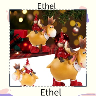 Ethel1 เครื่องประดับตั้งโต๊ะ รูปซานตาคลอส คริสต์มาส สําหรับปาร์ตี้ วันหยุดปี