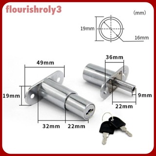 [Flourish] อุปกรณ์ล็อคประตู หน้าต่างบานเลื่อน พร้อมกุญแจ สําหรับตู้เสื้อผ้า ลิ้นชัก