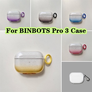 【Case Home】เคสหูฟัง แบบนิ่ม แบบใส สีม่วง สําหรับ BINBOTS Pro 3 Pro 3