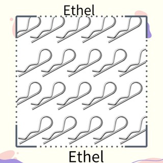 Ethel1 กิ๊บติดผม ชุบสังกะสี M2.5*60 สีเงิน 20 ชิ้น