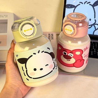 Sanrio แก้วน้ําพลาสติก แบบพกพา ขนาด 600 มล. แฟชั่นฤดูร้อน สําหรับนักเรียน