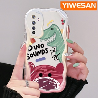 เคสโทรศัพท์มือถือแบบนิ่ม ใส กันกระแทก ลายการ์ตูนไดโนเสาร์ และหมี สีมาการอง สําหรับ Realme 6 Pro 6s Narzo