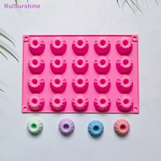 Ruisurshine ใหม่ แม่พิมพ์ซิลิโคน 3D 20 ช่อง สําหรับทําช็อคโกแลต เค้ก พุดดิ้ง ฟองดองท์ ชิฟฟ่อน DIY 1 ชิ้น