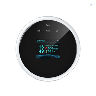 Tmt Tuya เซนเซอร์ตรวจจับก๊าซธรรมชาติ Wifi แจ้งเตือนแก๊สรั่วซึม เข้าได้กับ Amazon Alexa Google Assistant