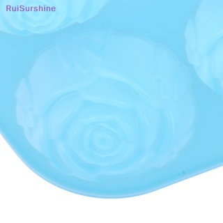 Ruisurshine แม่พิมพ์ซิลิโคน รูปดอกกุหลาบ 3D 6 ดอก สําหรับทําสบู่ ช็อคโกแลต ตกแต่งเค้ก