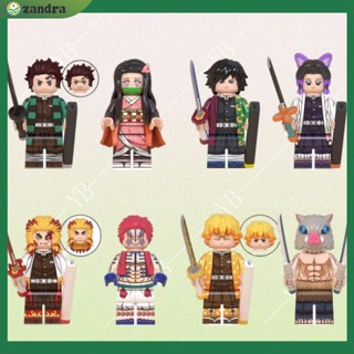 【COD】ของเล่นตัวต่อ ฟิกเกอร์ Ninjago demon slayer ขนาดเล็ก สําหรับเด็ก