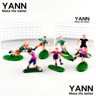 Yann1 ชุดท็อปเปอร์ท็อปเปอร์ 9 ชิ้น และเครื่องเล่นฟุตบอล 9 ชิ้น สําหรับเค้กวันเกิด