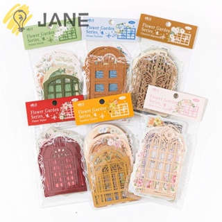 Jane กระดาษโน้ต หลากสีสัน สไตล์วินเทจ สําหรับตกแต่งสมุดภาพ งานฝีมือ DIY 90 ชิ้น