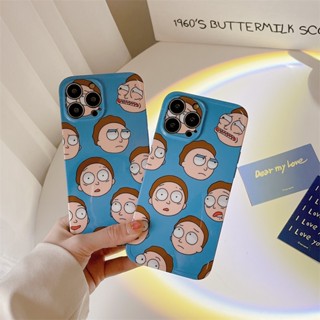 เคสโทรศัพท์มือถือ ซิลิโคน กันกระแทก ลายการ์ตูนอนิเมะ Morty สร้างสรรค์ สําหรับ Iphone 14 11 12 13 PRO MAX 14Pro 13pro 12promax 14Promax 13Promax