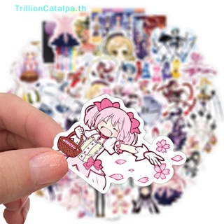 Trillioncatalpa สติกเกอร์ ลายการ์ตูนกราฟฟิตี้ Madoka สําหรับติดตกแต่งกระเป๋าเดินทาง รถจักรยานยนต์ โน้ตบุ๊ก 50 ชิ้น