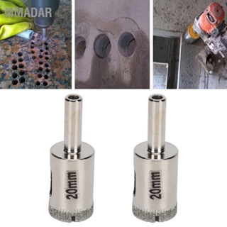 MMADAR 2Pcs 20mm Diamond เจาะ Bit Round Shank Hole Saw Opener Kit for Glass Marble Ceramic Tile