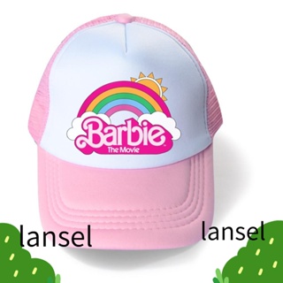 Lansel หมวกเบสบอล หมวกบาร์บี้ ผ้าฝ้าย ปรับได้ หมวกหางม้า หมวกตาข่าย สีดํา ผู้หญิง