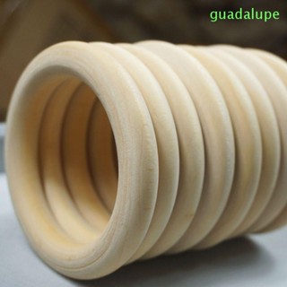 Guadalupe แหวนไม้ธรรมชาติ แฮนด์เมด สําหรับทําเครื่องประดับ 5 ชิ้น