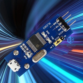 Pl2303 บอร์ดโมดูล USB UART Micro-B USB เป็น UART 3.3V-5V โมดูลสื่อสารอนุกรม USB เป็นอะแดปเตอร์อนุกรม [Missece.th]