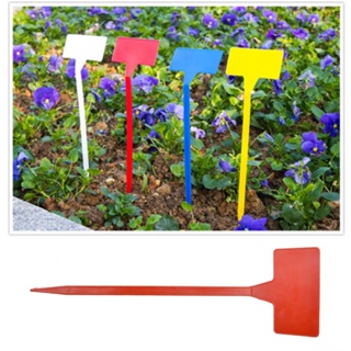 Gardening Label Garden Stick T-Type Plastic Tags Marker Plant Labels Seedl