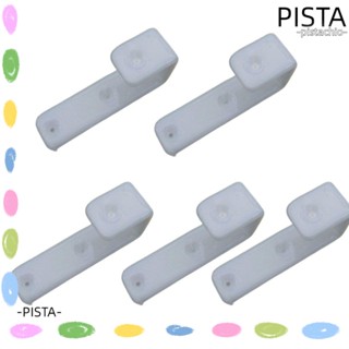 Pista ตะขอแขวนเฟอร์นิเจอร์ PVC สองชั้น 25 บอร์ด สีขาว 5 ชิ้น