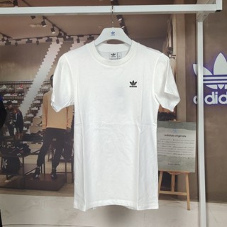 Adidas Originals เสื้อยืดลําลอง แขนสั้น คอกลม ปักลายโลโก้ ขนาดเล็ก ระบายอากาศ สําหรับสตรี