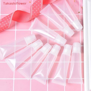 (Takashiflower) หลอดเปล่า สําหรับใส่เครื่องสําอาง ลิปกลอส บาล์ม 10 ชิ้น