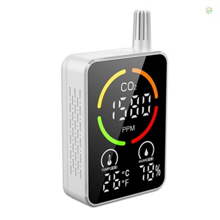 Tomobetter เครื่องตรวจจับคุณภาพอากาศ CO2 กึ่งตัวนําอินฟราเรด อเนกประสงค์ 3in1 พร้อมฟังก์ชั่นแสดงเวลา