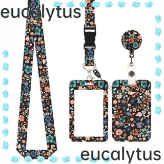 Eucalytus1 คลิปหนีบป้ายชื่อ ID พร้อมสายคล้อง สําหรับสํานักงาน