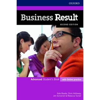 Bundanjai (หนังสือเรียนภาษาอังกฤษ Oxford) Business Result 2nd ED Advanced : Students Book +Online Practice (P)