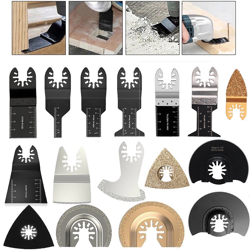 ใบเลื่อยสั่น 10 20 34 45 65 88 มม. อุปกรณ์เสริม สําหรับไม้ โลหะ PVC 1 ชิ้น