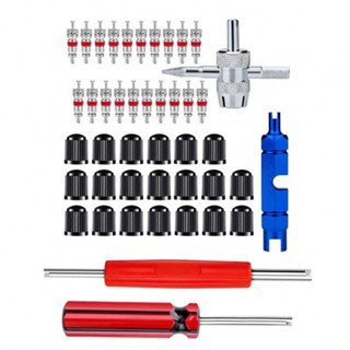 ⚡NEW 8⚡Snap in Tire Valve Installation Kit High quality Metal Construction 44PCS