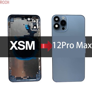 ฝาครอบแบตเตอรี่ สเตนเลส แบบเปลี่ยน สําหรับ XS Max to 12Pro Max XSMax Like 12Pro Max