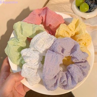 Quentin เกาหลี Scrunchie สําหรับผู้หญิง แฟชั่นหรูหรา Scrunchy ยางรัดผม ของขวัญสาว ยืดหยุ่น ยางรัดผม เครื่องประดับผมหญิง