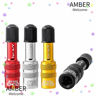 Amber อะแดปเตอร์วาล์วยางจักรยาน อุปกรณ์เสริมจักรยาน