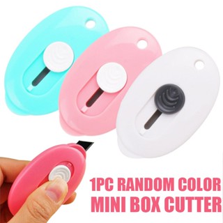 New 1pc Utility Key Ring Mini Box Cutter Letter Parcel Opener Retractable Blade