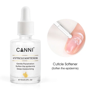 Canni หนังนุ่ม น้ำยาตัดหนัง ขนาด15ml น้ำยาตัดหนัง หนังนิ่ม น้ำยาหนังนิ่ม เตรียมหน้าเล็บ ตัดหนังเล็บ