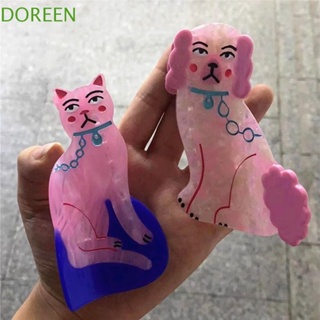 Doreen กิ๊บติดผม รูปกรงเล็บสุนัข ปลาคราฟ อะซิเตท Y2k น่ารัก สําหรับผู้หญิง