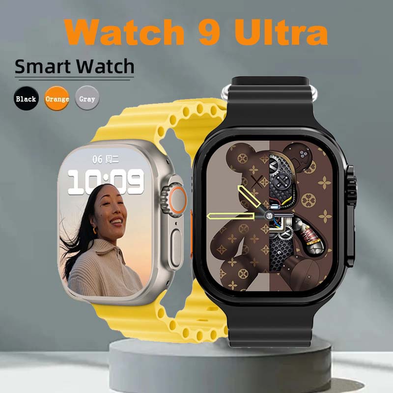 ใหม่ล่าสุด นาฬิกาข้อมือสมาร์ทวอทช์ เชื่อมต่อบลูทูธ ไร้สาย 9 Ultra 49 มม. ติดตามการออกกําลังกาย คุยได้ BT ฟังเพลงได้ 2023 สําหรับผู้ชาย ผู้หญิง
