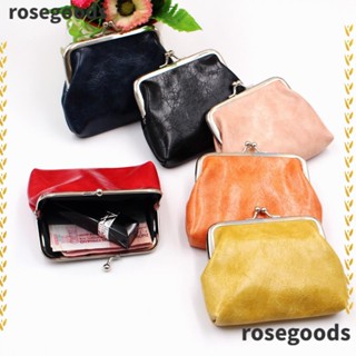 Rosegoods1 กระเป๋าใส่เหรียญ ลิปสติก หนัง Pu ขนาดเล็ก น่ารัก