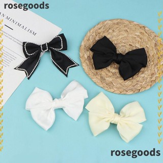 Rosegoods1 บักเกิลติดรองเท้า รูปโบว์ ดอกไม้ แวววาว อุปกรณ์เสริม สําหรับผู้หญิง