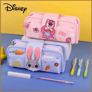 กระเป๋าดินสอ เครื่องเขียน ลายการ์ตูน Disney Lotso strawberry bear น่ารัก จุของได้เยอะ สําหรับเด็กนักเรียน
