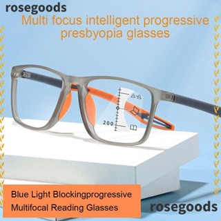 Rosegoods1 แว่นตาอ่านหนังสือ กีฬา แฟชั่น กรอบป้องกันดวงตา แว่นตาสายตายาว เรียบง่าย