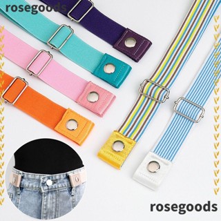 Rosegoods1 เข็มขัดแฟชั่น แบบยืดหยุ่น ไร้หัวเข็มขัด มองไม่เห็น