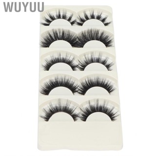 Wuyuu 5 Pairs  ThreeDimensional Makeup Set Long Thick