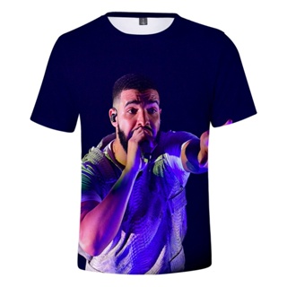 เสื้อยืด พิมพ์ลายแร็ปเปอร์ Drake สําหรับวัยรุ่น